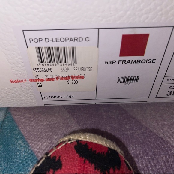 CHRISTIAN DIOR
Cotton Embroidered Leopard Print Granville Espadrille - Picture 4 of 4